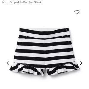 STRIPED RUFFLE HEM SHORT Girls